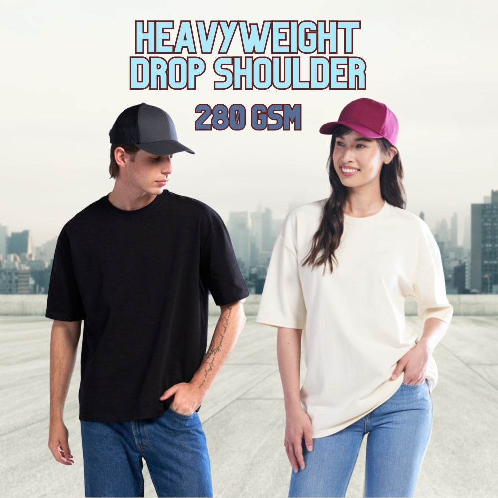 Heavyweight Drop Shoulder Cotton T-Shirt Vendor