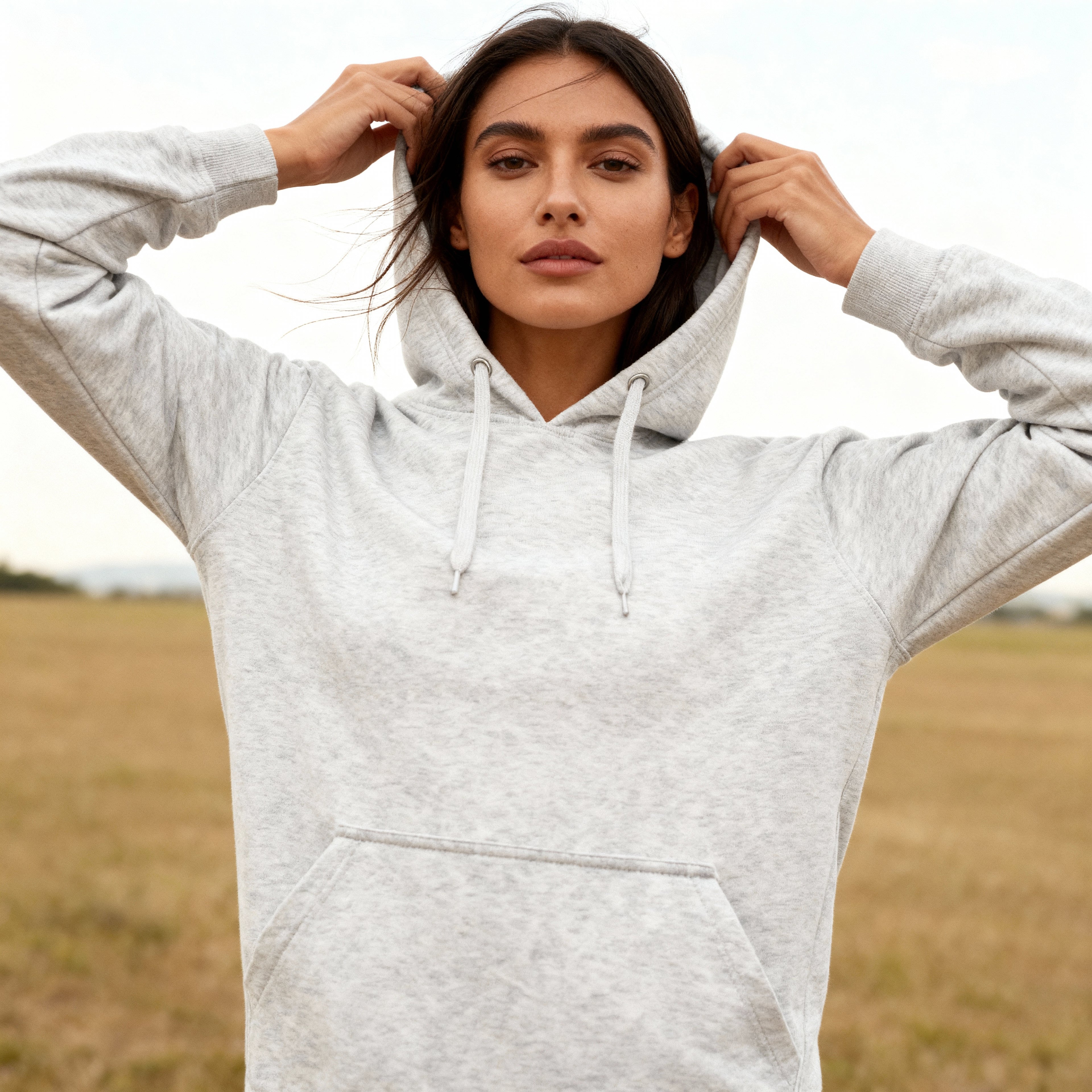 Athlete Look Daily Hug Hoodie on model outdoors, sporty clean fit